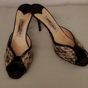 Jimmy Choo Slip On Sandals Size 8.5/38.5
